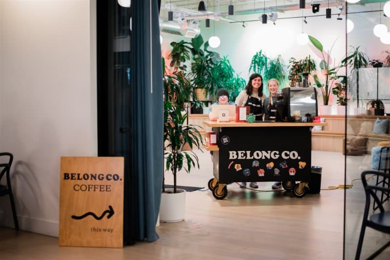 Belong Co. Coffee + Ice Cream - Drink cart