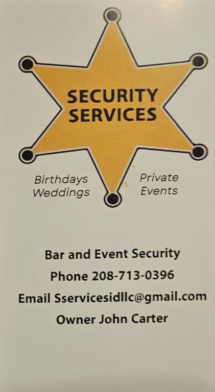 Security Services llc - Event security provider in Caldwell