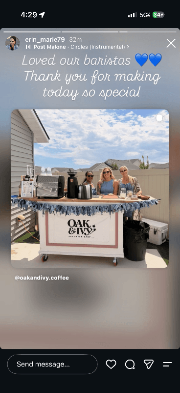Oak and Ivy Coffee Cart - photo 2